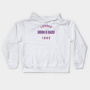 LONDON DRUM AND BASS 1992 Kids Hoodie